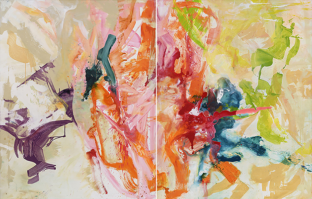 06  ss titre, diptyque, acrylique sur toile, 146x228